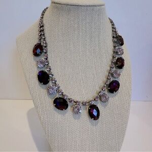 Elegant Purple and Silver Necklace